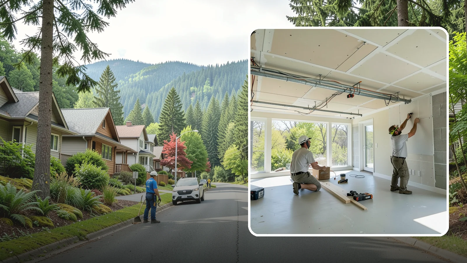 Basement Ceiling in Darrington, Snohomish County, WA - A basement ceiling installs a finished drywall or drop ceiling that conceals utilities while allowing access.
