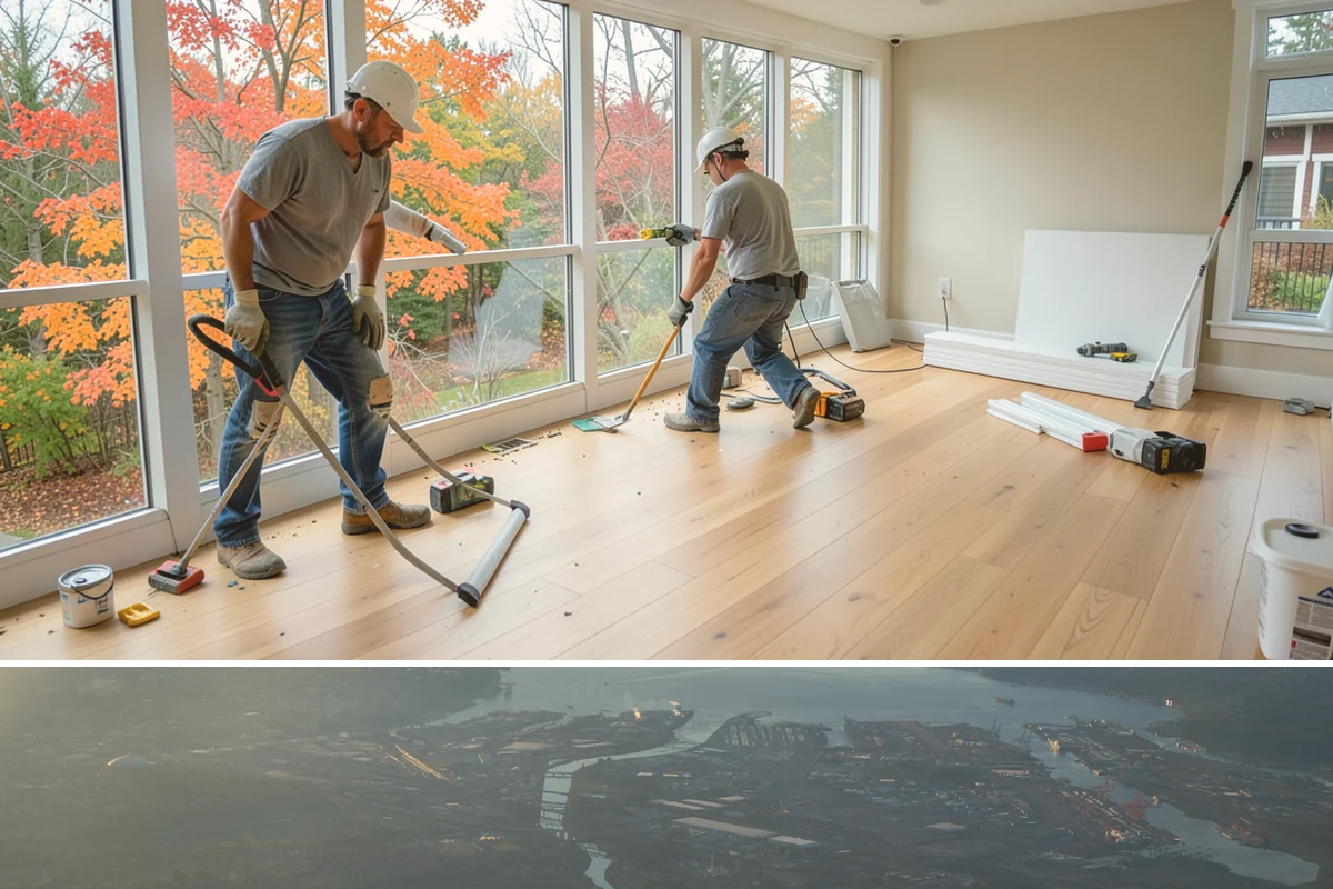 Basement Ceiling in Fife, Pierce County, WA - Ceiling installation is indoor work that fits any time of year, including winter.