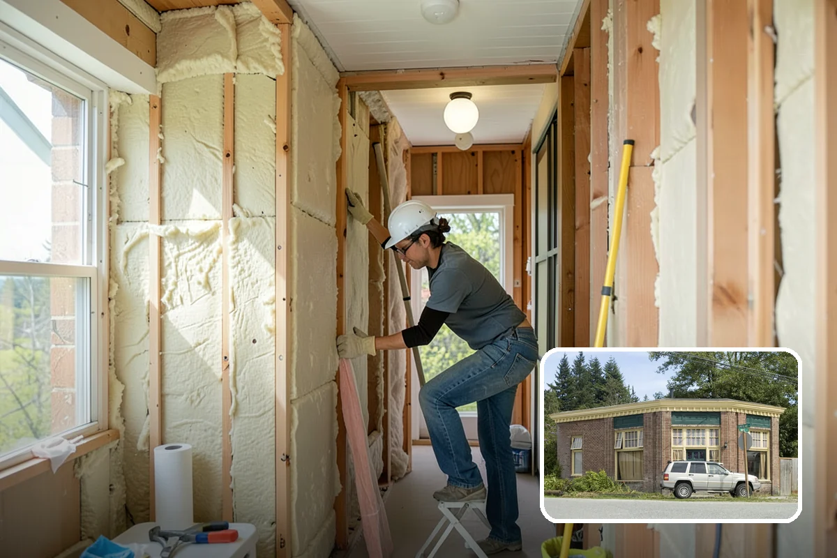 Basement Ceiling in Hamilton, Skagit County, WA - Conceals ducts, pipes, and wiring