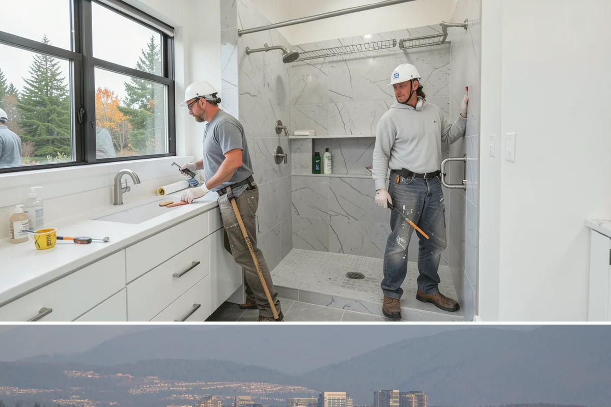 Basement Ceiling in Medina, King County, WA - Ceiling installation is indoor work that fits any time of year, including winter.