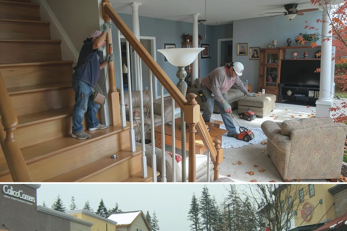 Basement Ceiling in Mill Creek, Snohomish County, WA - Ceiling installation is indoor work that fits any time of year, including winter.