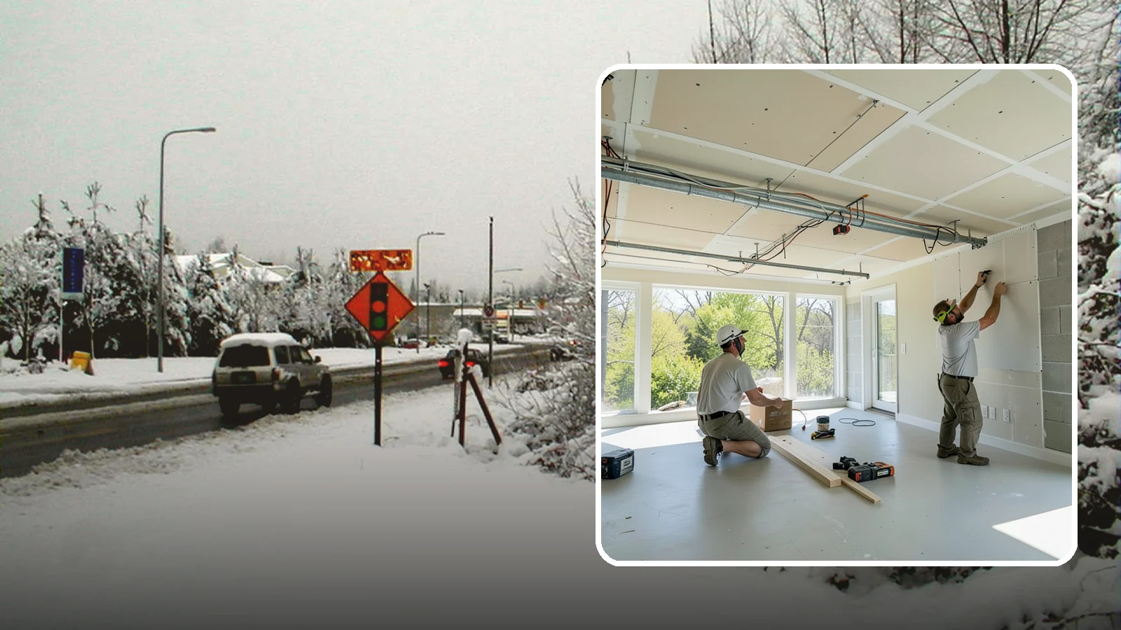 Basement Ceiling in Newcastle, King County, WA - A basement ceiling installs a finished drywall or drop ceiling that conceals utilities while allowing access.