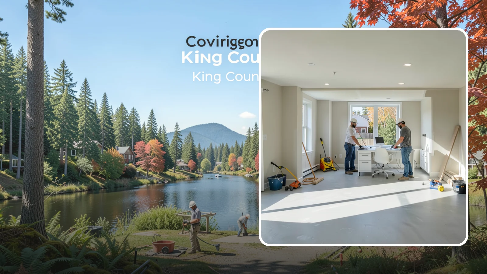 Basement Conversion in Covington, King County, WA - A basement conversion turns raw or storage space into a purposeful room such as a suite, gym, or office.