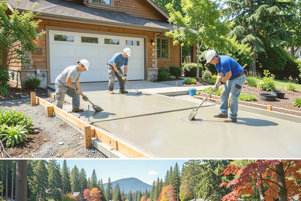Basement Conversion in Covington, King County, WA - Conversion work happens indoors and is a great use of the damp off-season.