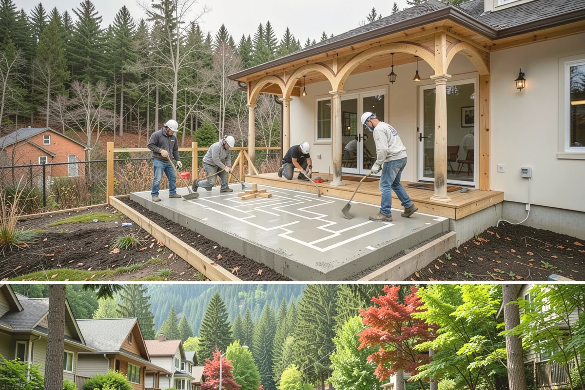 Basement Conversion in Darrington, Snohomish County, WA - Conversion work happens indoors and is a great use of the damp off-season.