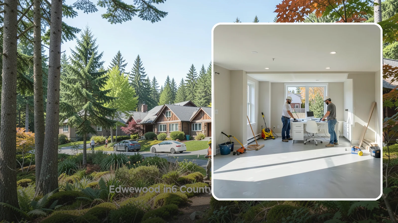 Basement Conversion in Edgewood, Pierce County, WA - A basement conversion turns raw or storage space into a purposeful room such as a suite, gym, or office.