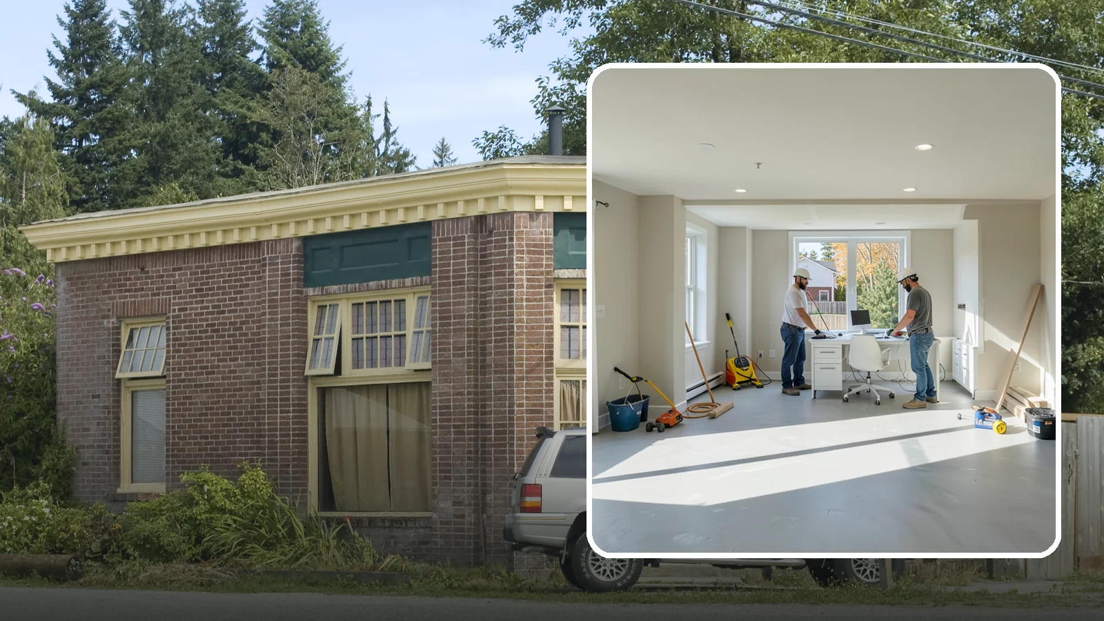 Basement Conversion in Hamilton, Skagit County, WA - A basement conversion turns raw or storage space into a purposeful room such as a suite, gym, or office.