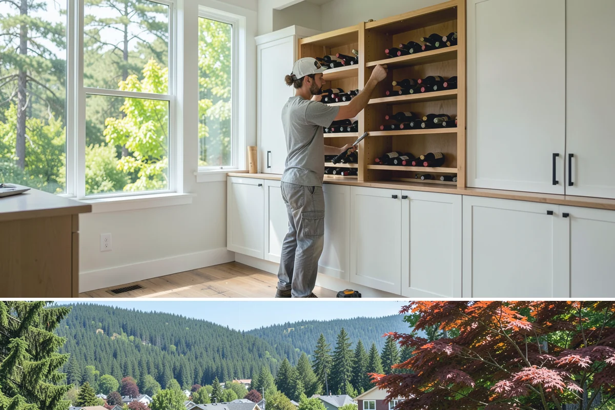 Basement Conversion in Index, Snohomish County, WA - Conversion work happens indoors and is a great use of the damp off-season.