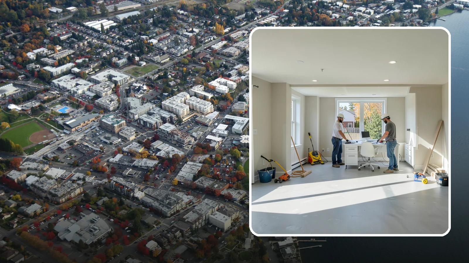 Basement Conversion in Kirkland, King County, WA - A basement conversion turns raw or storage space into a purposeful room such as a suite, gym, or office.