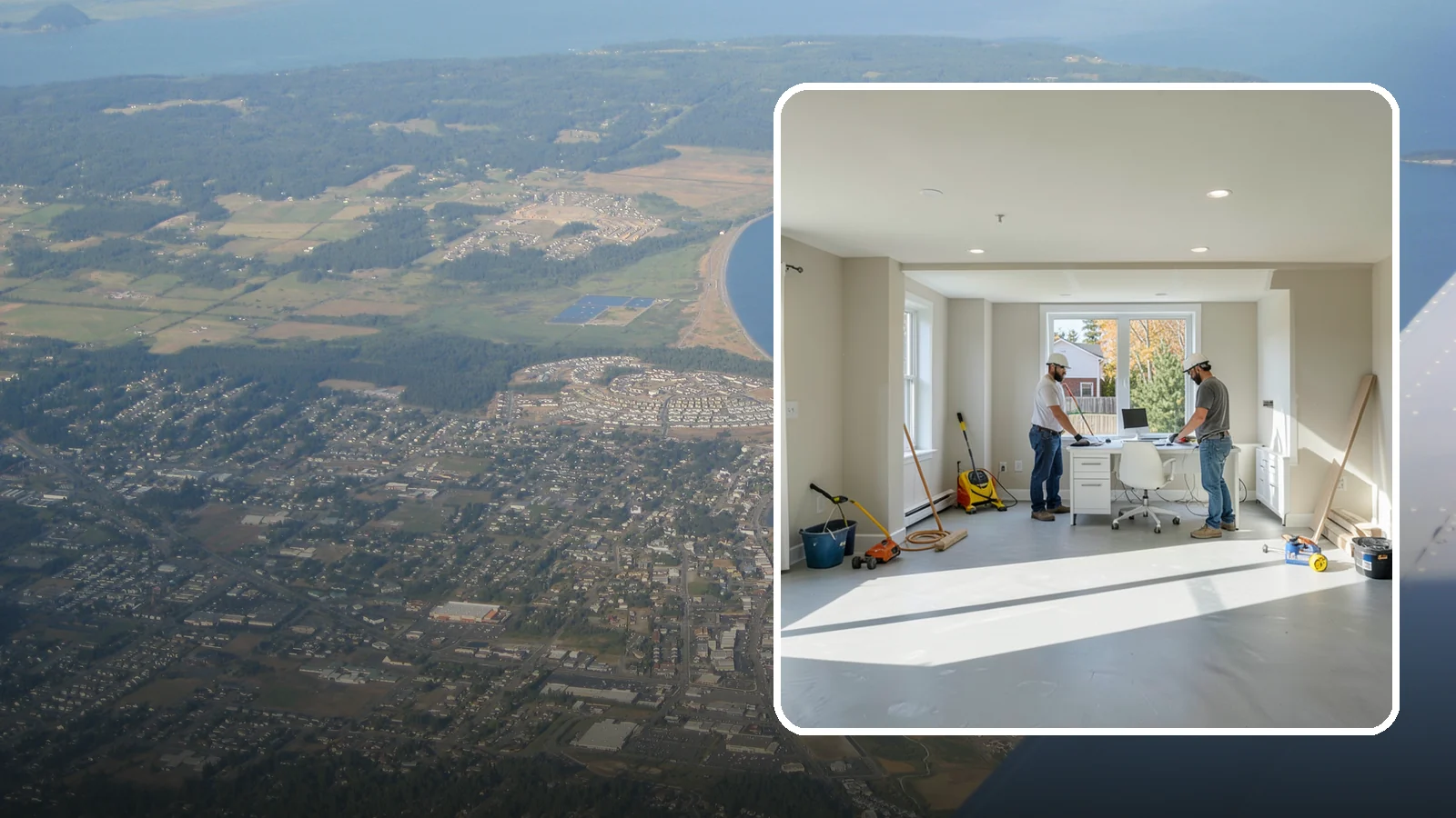 Basement Conversion in Oak Harbor, Island County, WA - A basement conversion turns raw or storage space into a purposeful room such as a suite, gym, or office.