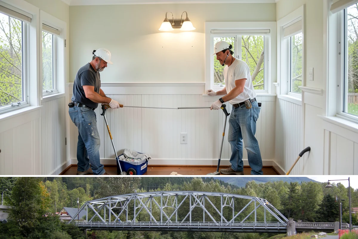 Basement Conversion in Skykomish, King County, WA - Conversion work happens indoors and is a great use of the damp off-season.