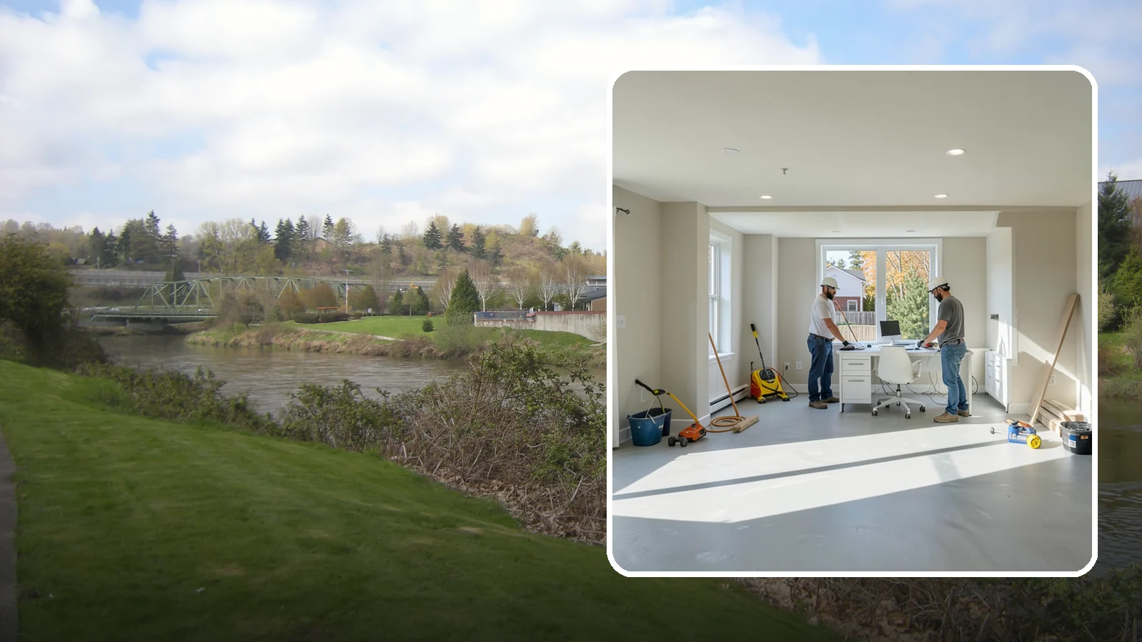 Basement Conversion in Tukwila, King County, WA - A basement conversion turns raw or storage space into a purposeful room such as a suite, gym, or office.