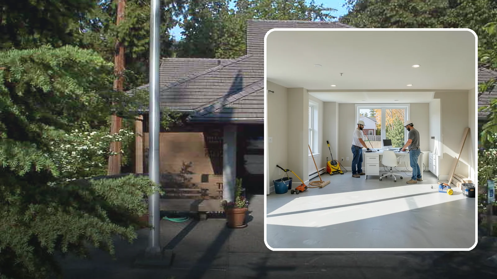 Basement Conversion in Yarrow Point, King County, WA - A basement conversion turns raw or storage space into a purposeful room such as a suite, gym, or office.