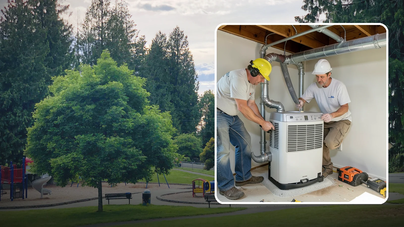 Basement Dehumidifier Installation in Bonney Lake, Pierce County, WA - Adding a dedicated, drainable dehumidifier that holds basement or crawlspace humidity at a safe, consistent level.