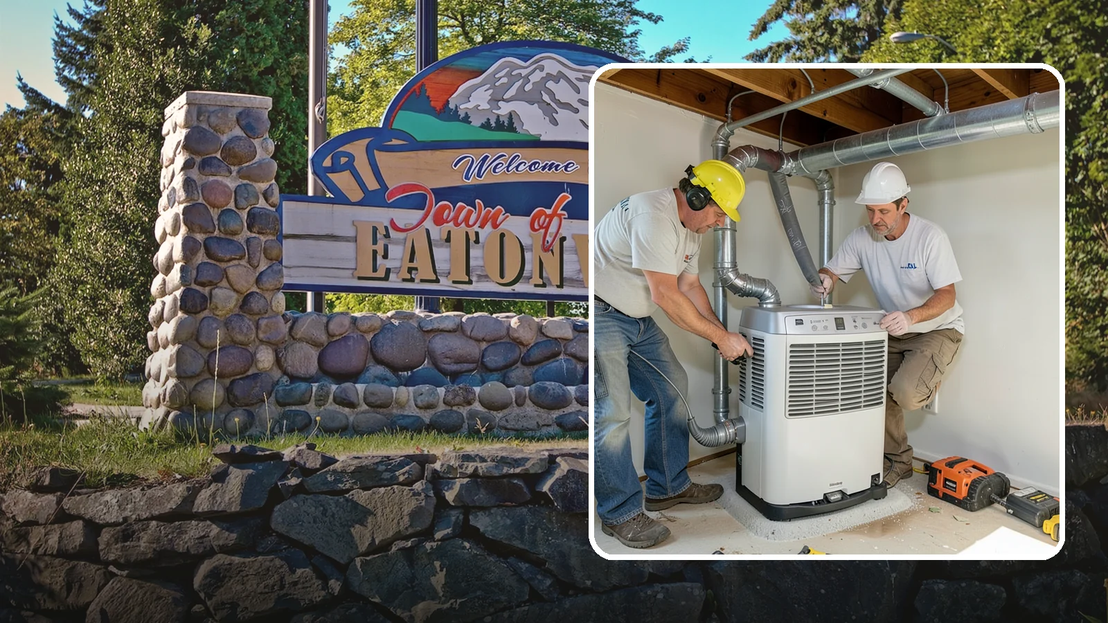 Basement Dehumidifier Installation in Eatonville, Pierce County, WA - Adding a dedicated, drainable dehumidifier that holds basement or crawlspace humidity at a safe, consistent level.