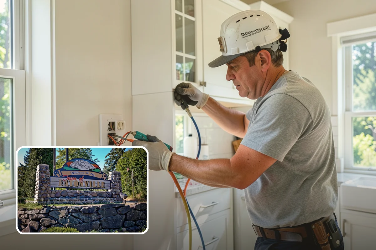 Basement Dehumidifier Installation in Eatonville, Pierce County, WA - Maintains healthy humidity that discourages mold growth