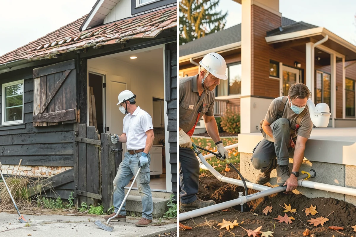 Basement Dehumidifier Installation in Edgewood, Pierce County, WA - Measure the space and assess current humidity levels