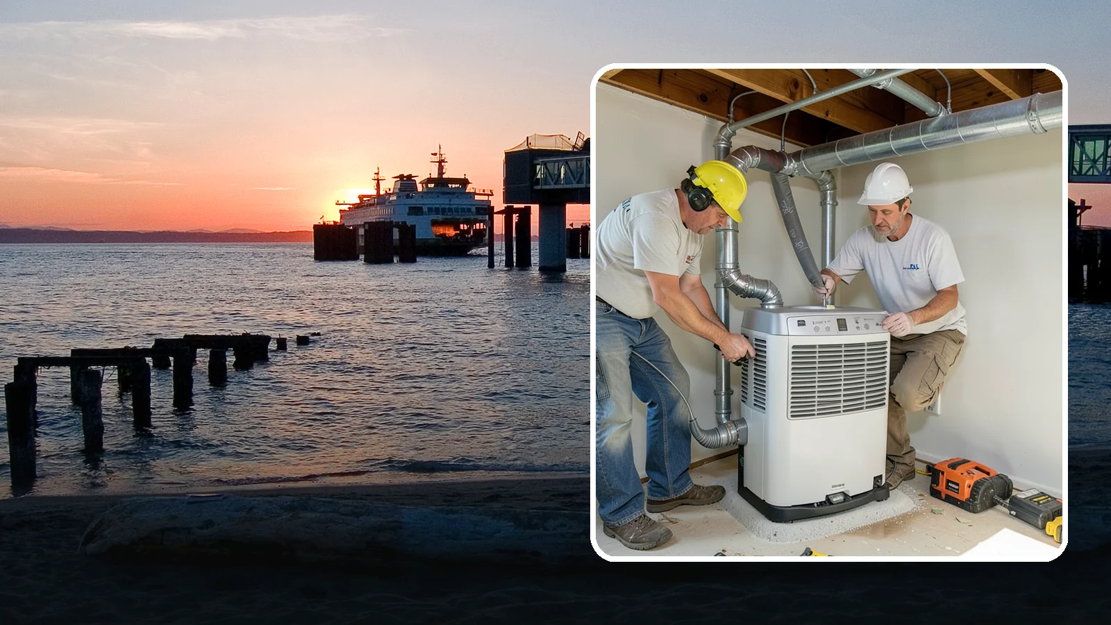 Basement Dehumidifier Installation in Edmonds, Snohomish County, WA - Adding a dedicated, drainable dehumidifier that holds basement or crawlspace humidity at a safe, consistent level.