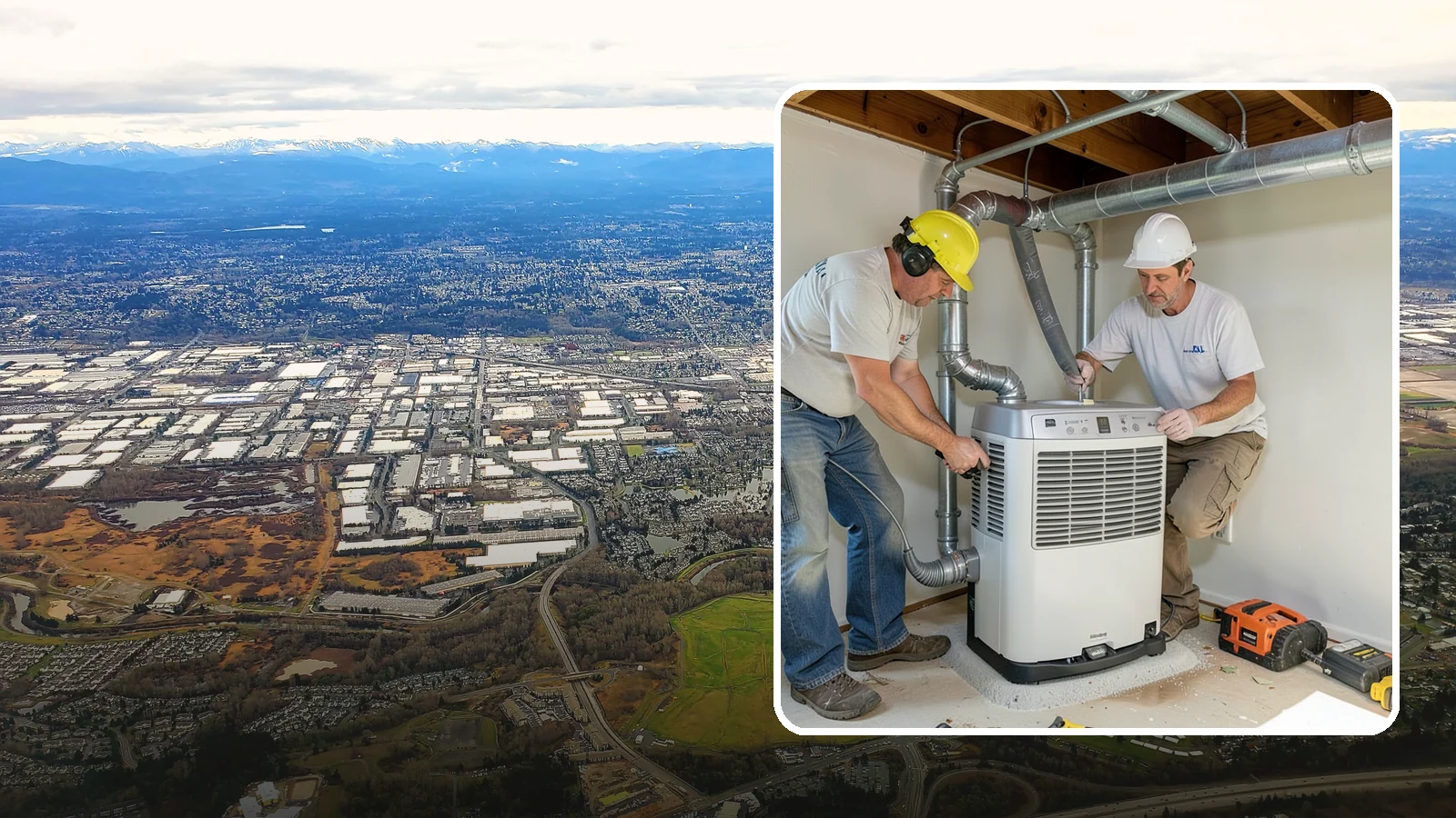 Basement Dehumidifier Installation in Kent, King County, WA - Adding a dedicated, drainable dehumidifier that holds basement or crawlspace humidity at a safe, consistent level.