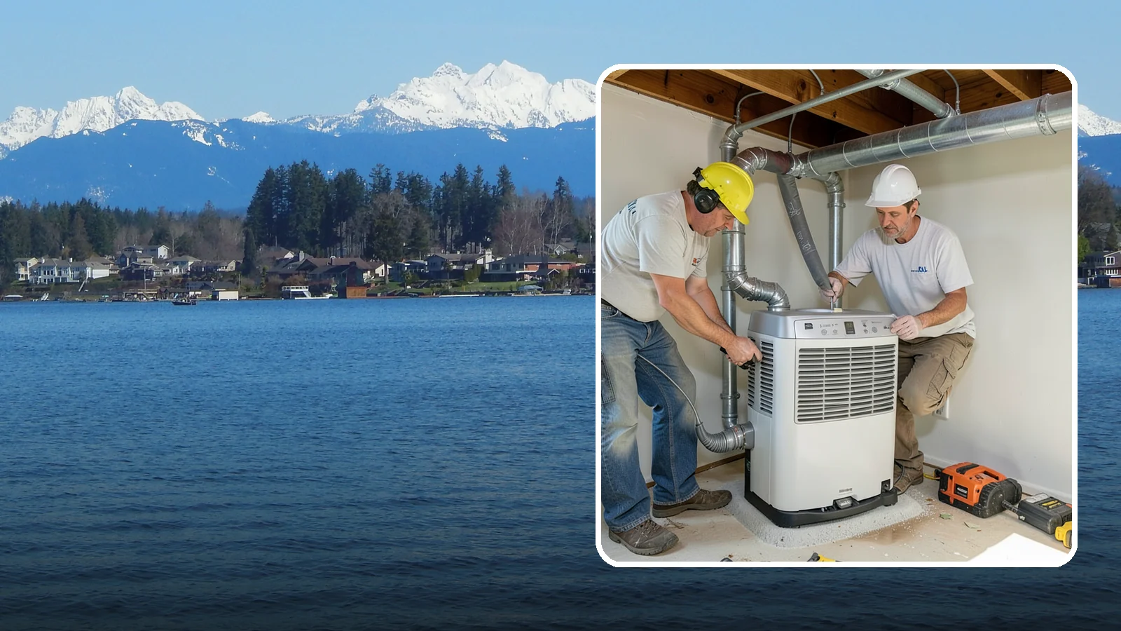 Basement Dehumidifier Installation in Lake Stevens, Snohomish County, WA - Adding a dedicated, drainable dehumidifier that holds basement or crawlspace humidity at a safe, consistent level.