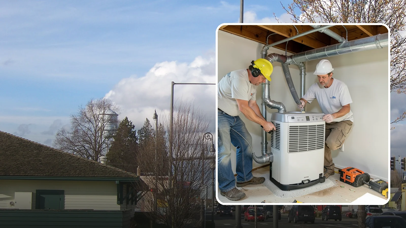 Basement Dehumidifier Installation in Marysville, Snohomish County, WA - Adding a dedicated, drainable dehumidifier that holds basement or crawlspace humidity at a safe, consistent level.