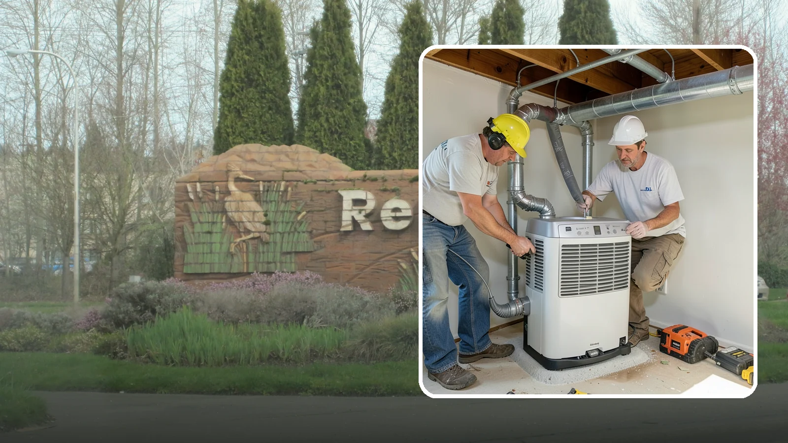 Basement Dehumidifier Installation in Renton, King County, WA - Adding a dedicated, drainable dehumidifier that holds basement or crawlspace humidity at a safe, consistent level.