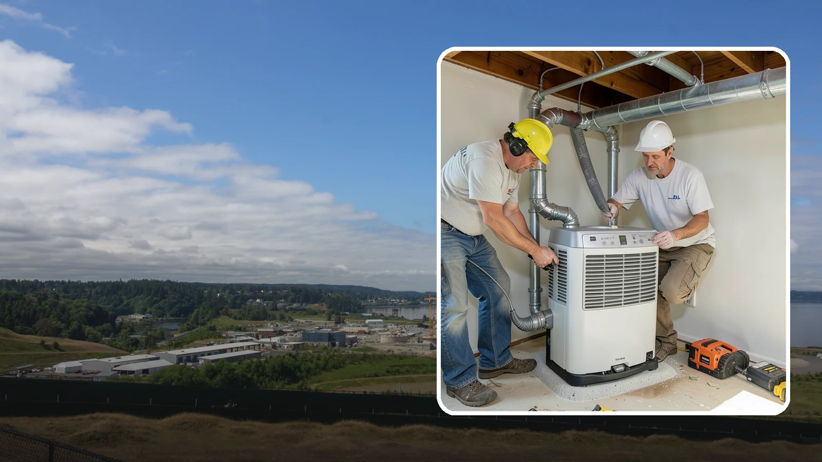 Basement Dehumidifier Installation in University Place, Pierce County, WA - Adding a dedicated, drainable dehumidifier that holds basement or crawlspace humidity at a safe, consistent level.