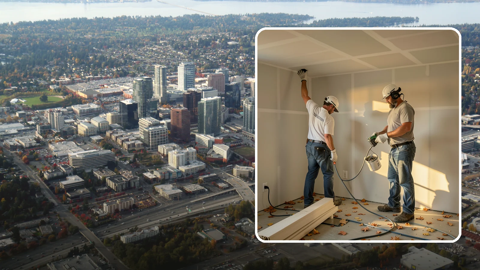 Basement Drywall in Bellevue, King County, WA - Basement drywall hangs, finishes, and preps below-grade walls and ceilings for a clean, painted surface.