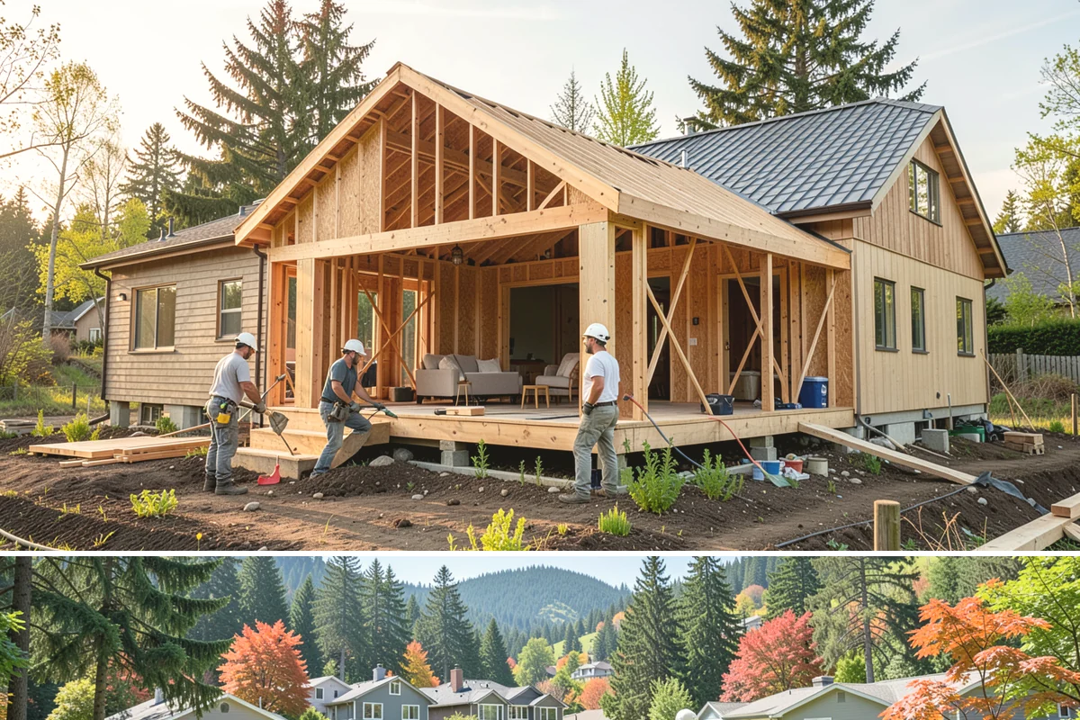 Basement Drywall in Fircrest, Pierce County, WA - Drywall work is interior and proceeds reliably through any season.