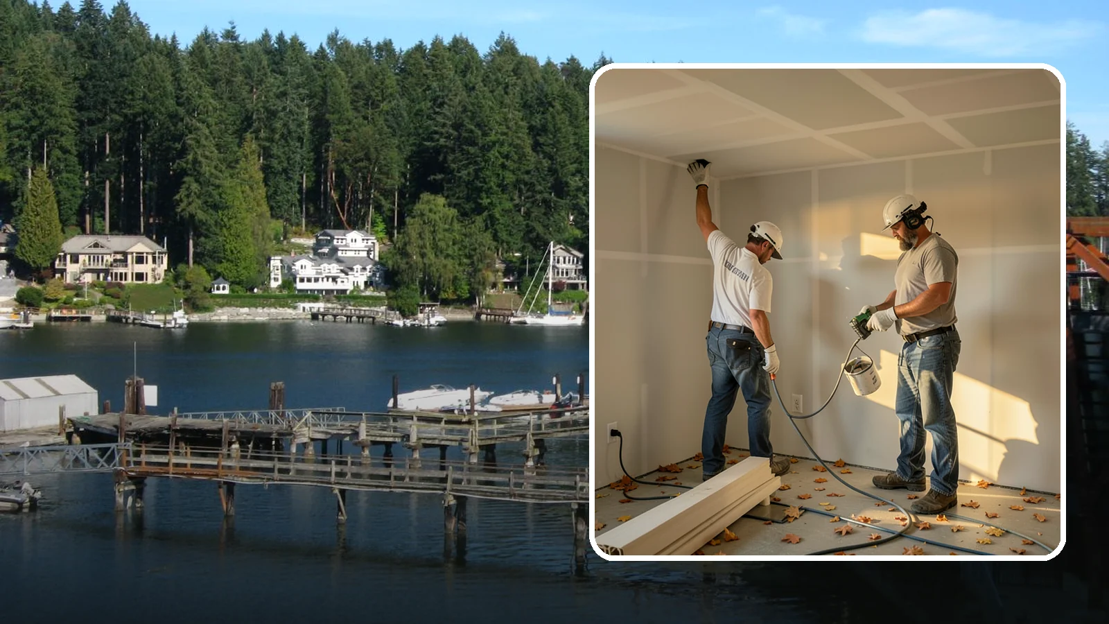 Basement Drywall in Gig Harbor, Pierce County, WA - Basement drywall hangs, finishes, and preps below-grade walls and ceilings for a clean, painted surface.