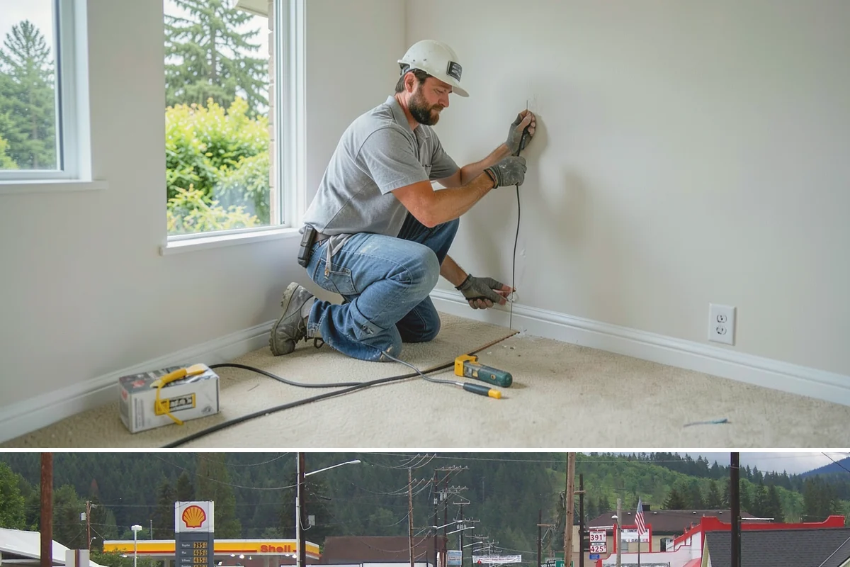 Basement Drywall in Granite Falls, Snohomish County, WA - Drywall work is interior and proceeds reliably through any season.
