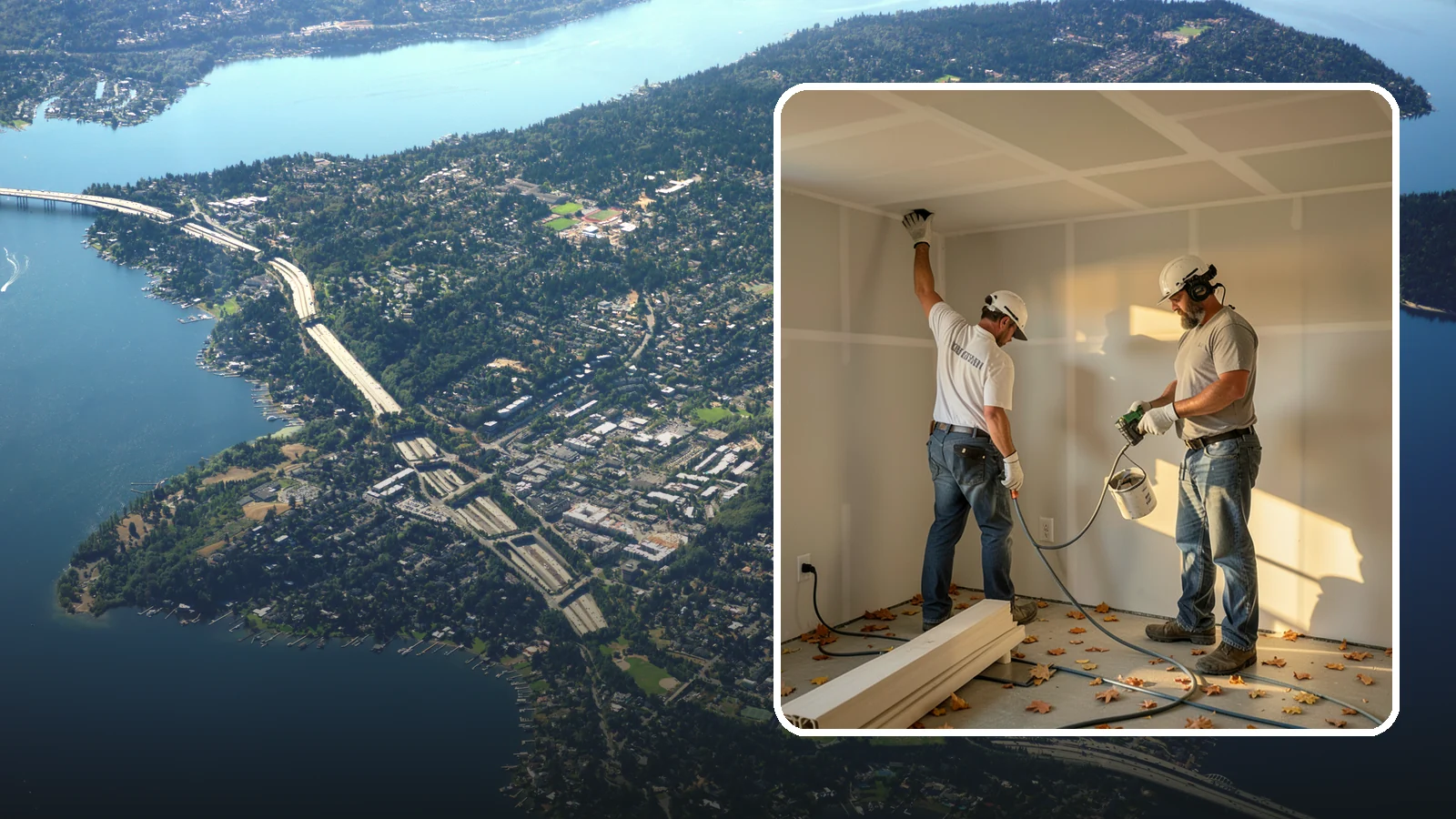Basement Drywall in Mercer Island, King County, WA - Basement drywall hangs, finishes, and preps below-grade walls and ceilings for a clean, painted surface.