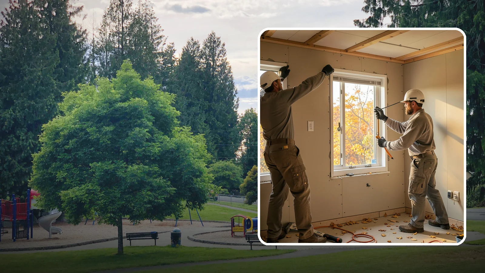 Basement Egress Window in Bonney Lake, Pierce County, WA - A basement egress window installation adds a code-required emergency exit and daylight to below-grade rooms.