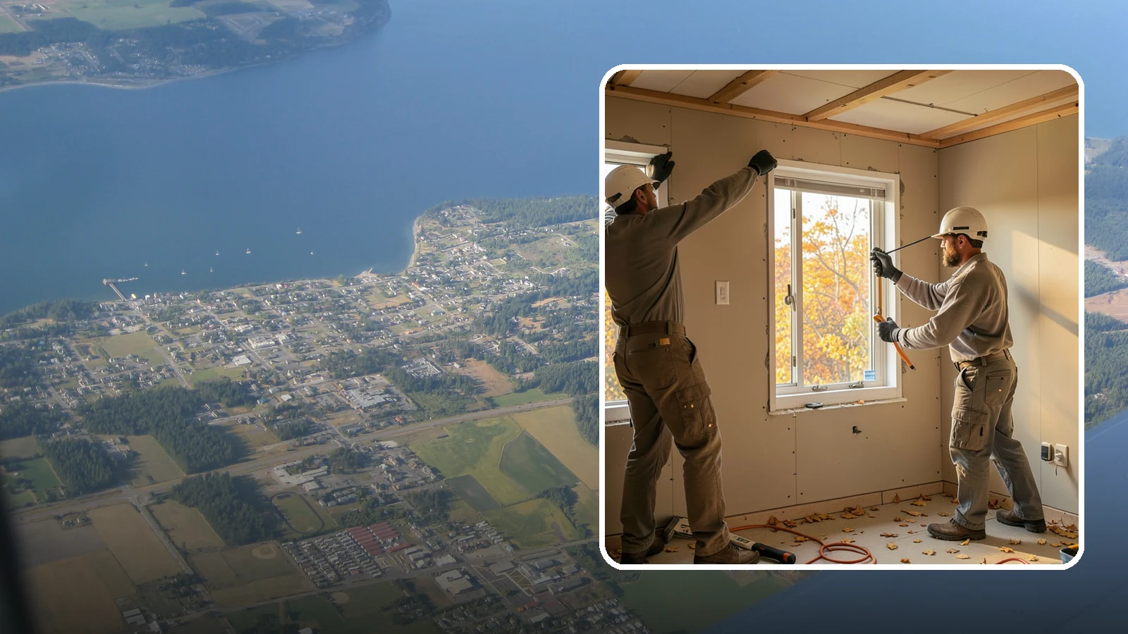 Basement Egress Window in Coupeville, Island County, WA - A basement egress window installation adds a code-required emergency exit and daylight to below-grade rooms.