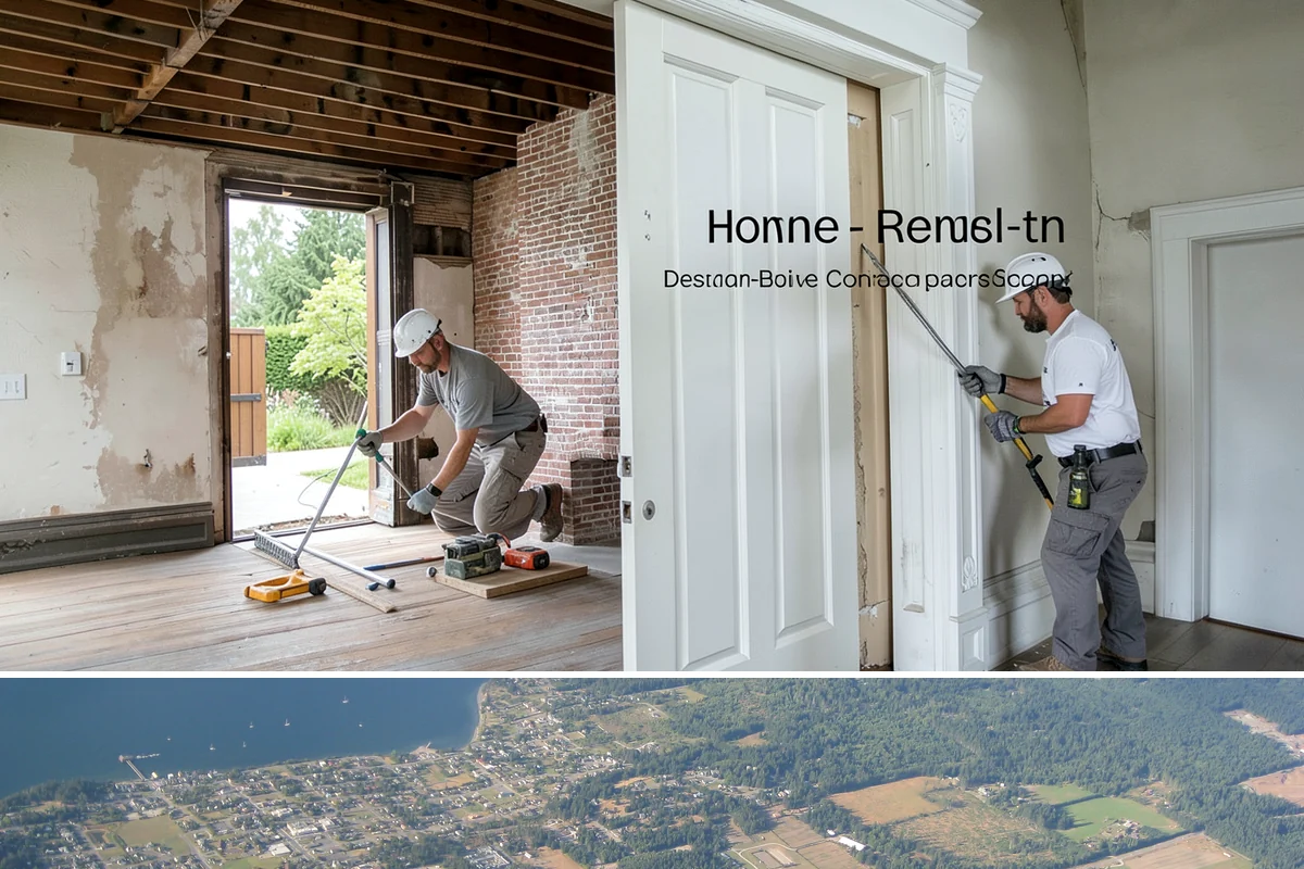 Basement Egress Window in Coupeville, Island County, WA - We schedule the excavation and foundation cut during drier weather to keep the opening protected.