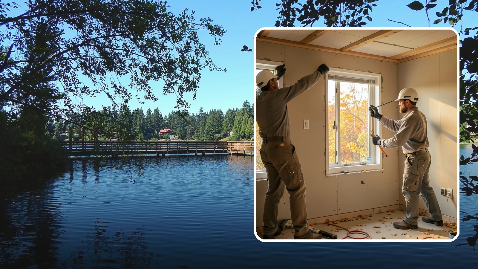 Basement Egress Window in Federal Way, King County, WA - A basement egress window installation adds a code-required emergency exit and daylight to below-grade rooms.