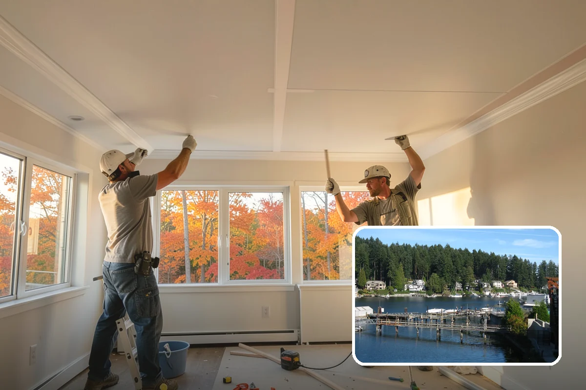 Basement Egress Window in Gig Harbor, Pierce County, WA - Provides a code-required emergency exit