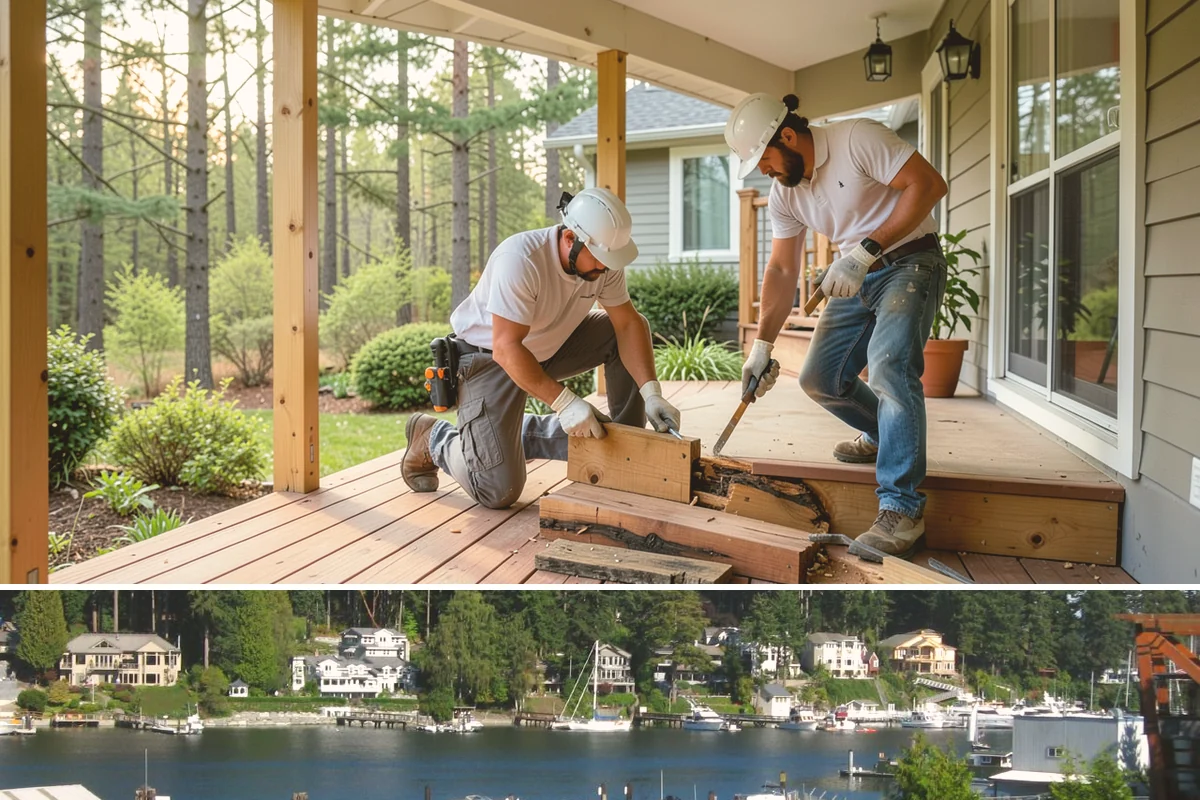 Basement Egress Window in Gig Harbor, Pierce County, WA - We schedule the excavation and foundation cut during drier weather to keep the opening protected.