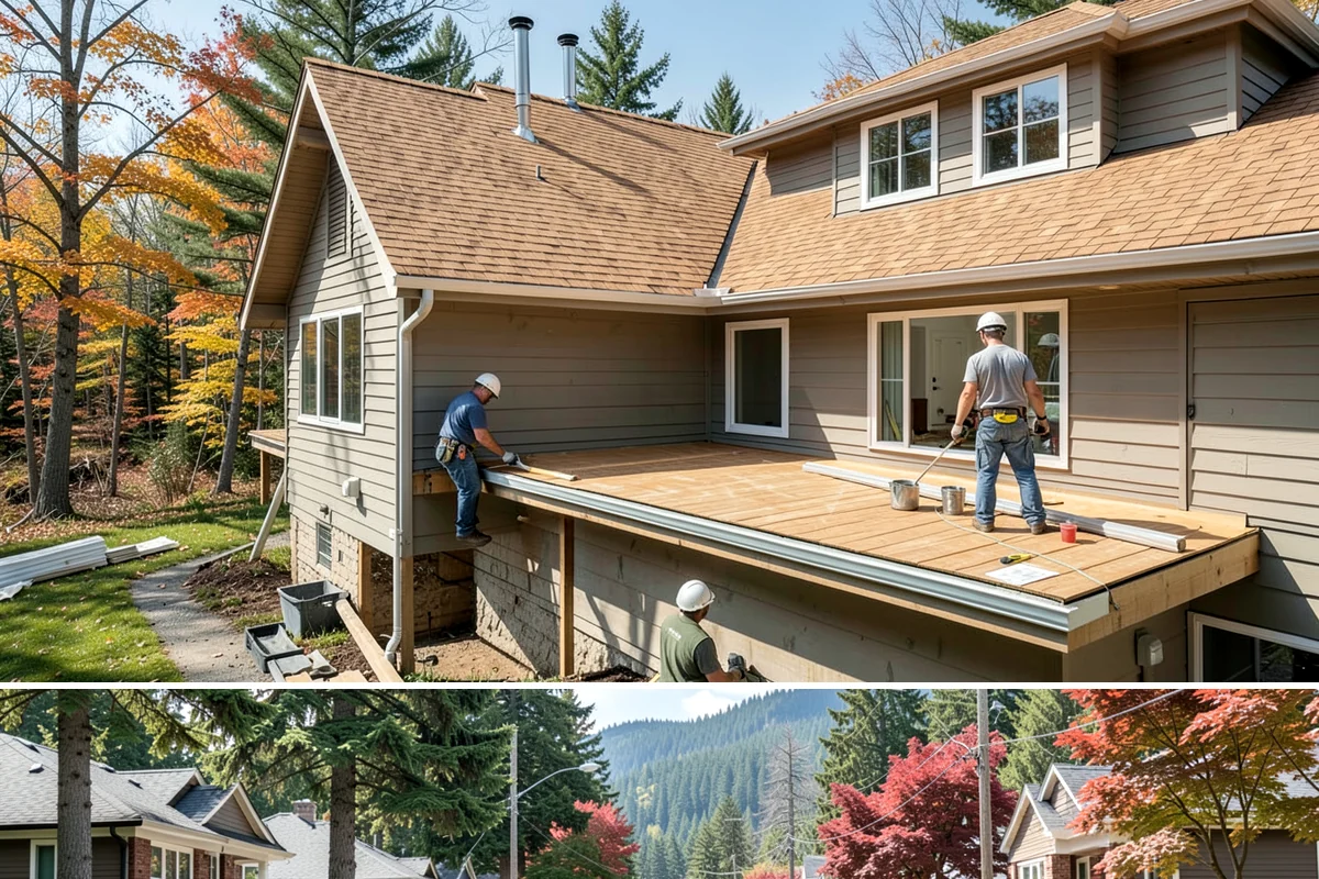Basement Egress Window in Hunts Point, King County, WA - We schedule the excavation and foundation cut during drier weather to keep the opening protected.