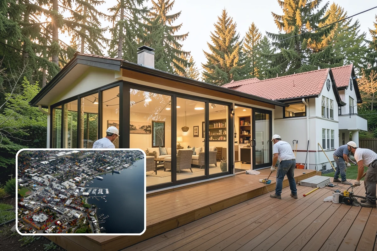 Basement Egress Window in Kirkland, King County, WA - Provides a code-required emergency exit