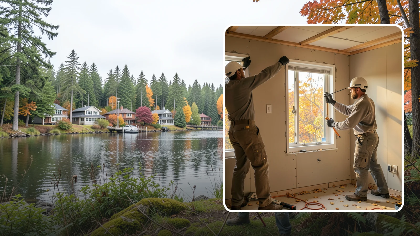 Basement Egress Window in La Conner, Skagit County, WA - A basement egress window installation adds a code-required emergency exit and daylight to below-grade rooms.