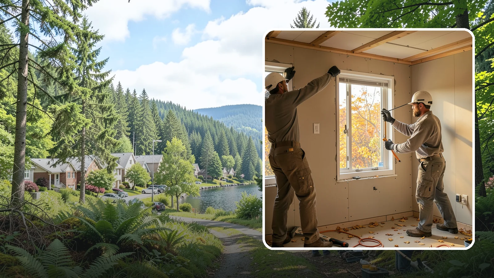 Basement Egress Window in Lake Forest Park, King County, WA - A basement egress window installation adds a code-required emergency exit and daylight to below-grade rooms.