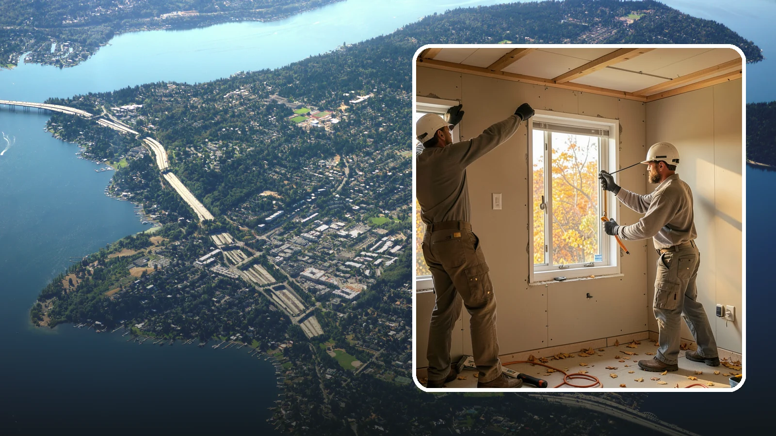 Basement Egress Window in Mercer Island, King County, WA - A basement egress window installation adds a code-required emergency exit and daylight to below-grade rooms.