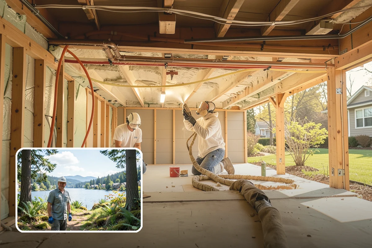 Basement Egress Window in Milton, King County, WA - Provides a code-required emergency exit