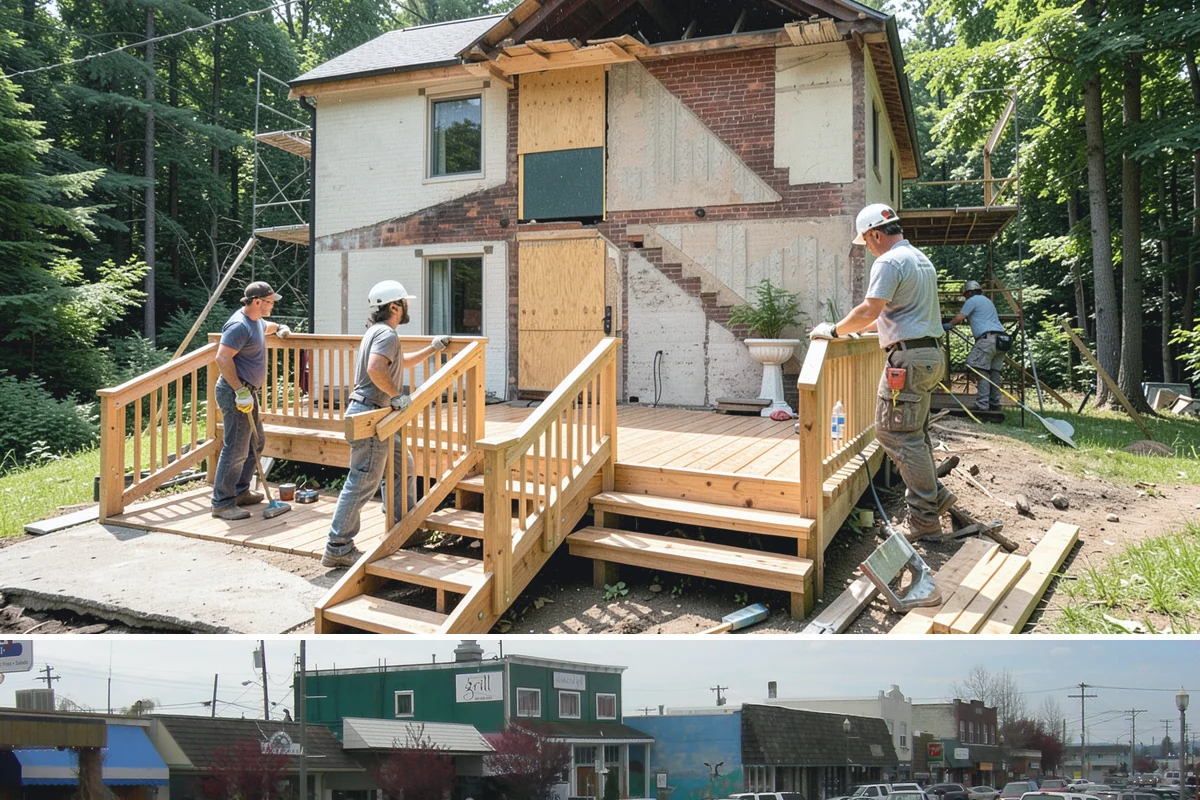 Basement Egress Window in Stanwood, Snohomish County, WA - We schedule the excavation and foundation cut during drier weather to keep the opening protected.