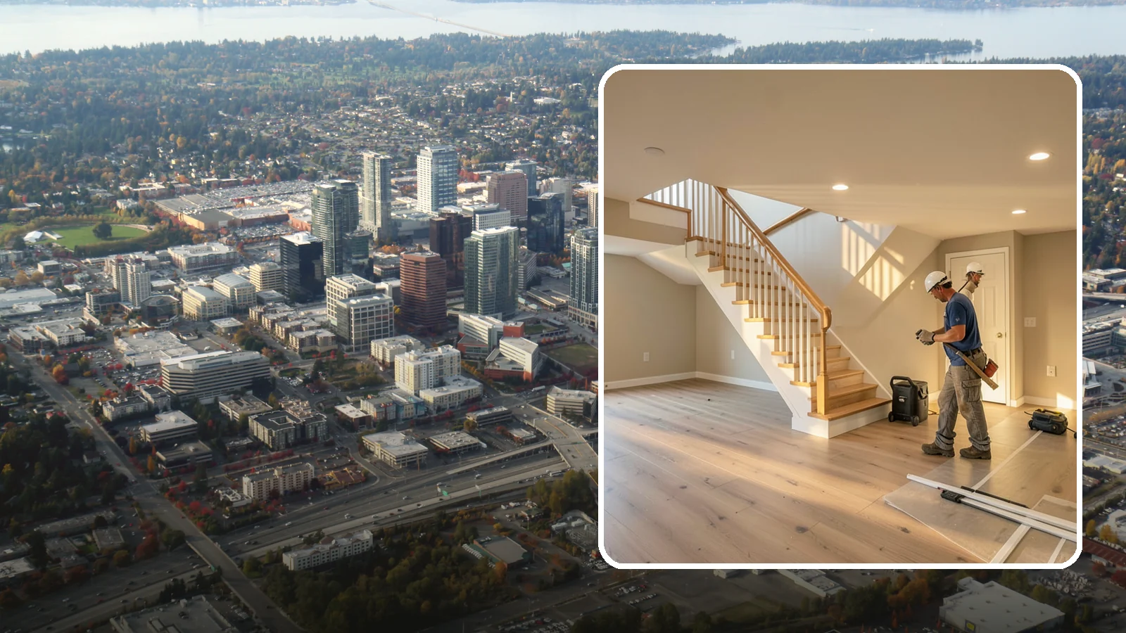 Basement Finishing in Bellevue, King County, WA - Basement finishing transforms unfinished below-grade space into comfortable, code-compliant living area.