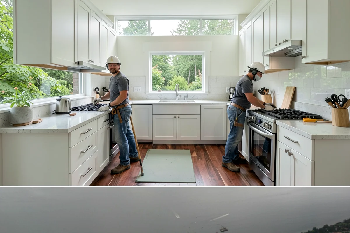 Basement Finishing in Des Moines, King County, WA - Interior basement finishing can proceed year-round, making it a productive project through the rainy winter months.