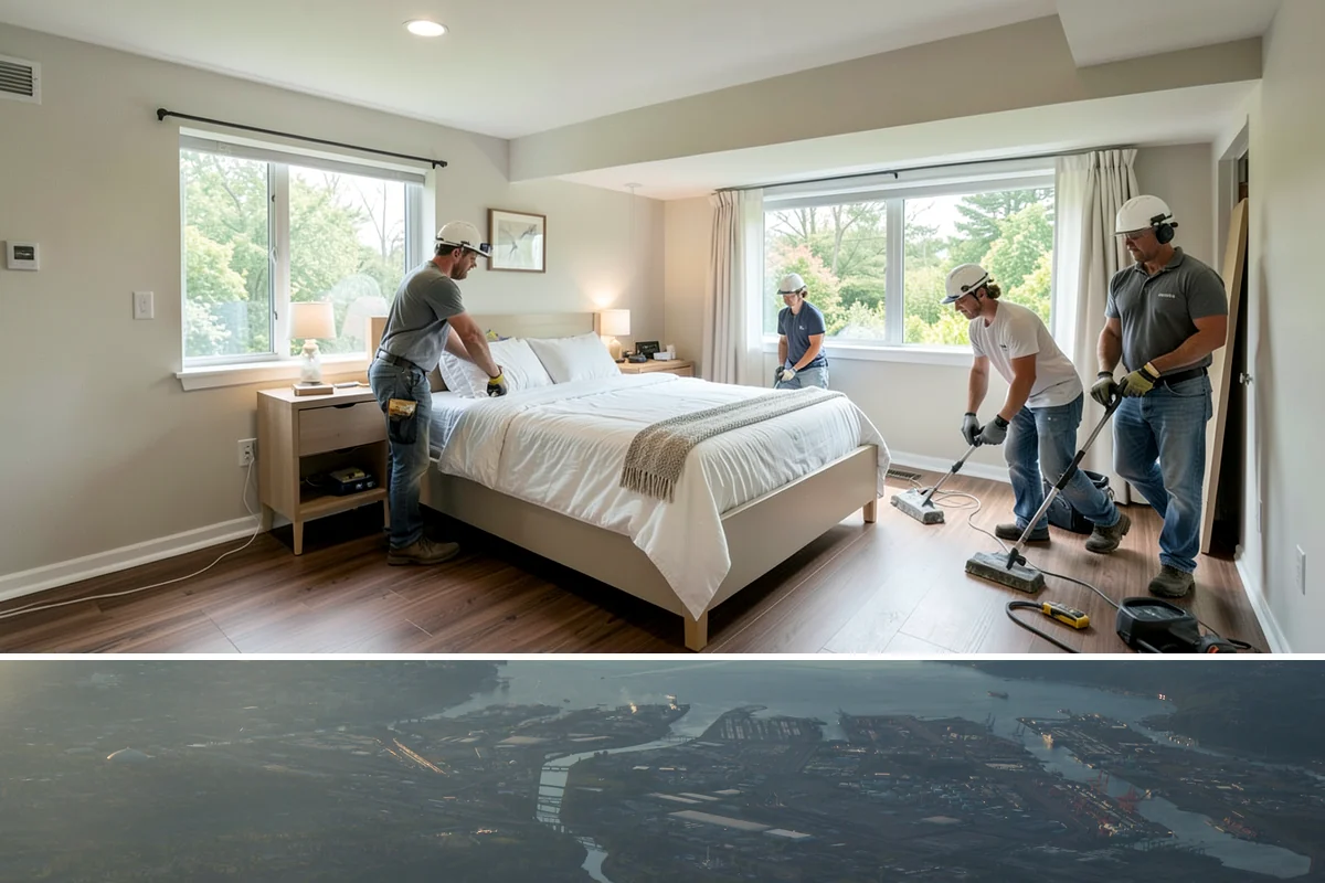 Basement Finishing in Fife, Pierce County, WA - Interior basement finishing can proceed year-round, making it a productive project through the rainy winter months.