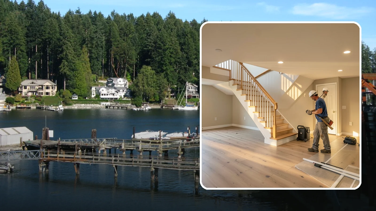 Basement Finishing in Gig Harbor, Pierce County, WA - Basement finishing transforms unfinished below-grade space into comfortable, code-compliant living area.