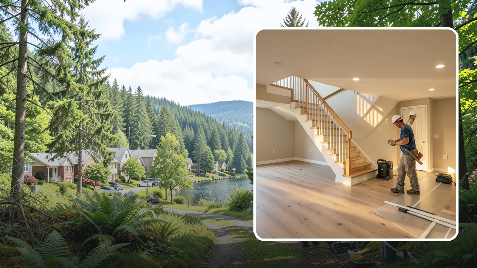 Basement Finishing in Lake Forest Park, King County, WA - Basement finishing transforms unfinished below-grade space into comfortable, code-compliant living area.